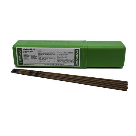 ROCKMOUNT RESEARCH AND ALLOYS Midas H-12, 14" Stick Electrode for Repair of Hot and Cold Working Tool Steels, 3/32" Dia., 11lb 2413